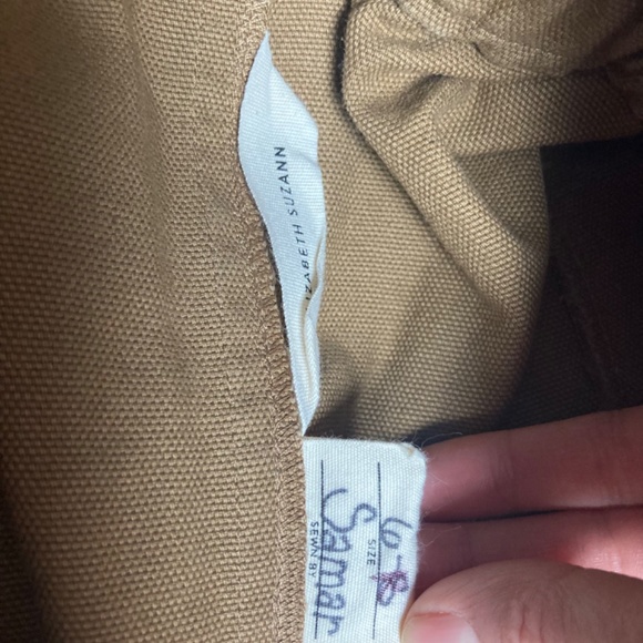 Elizabeth Suzann Clyde Pants, Tan Cotton Canvas - Picture 5 of 6